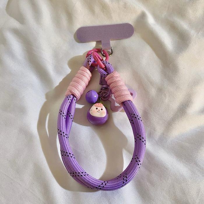 Najwa Gadget R-Just Lanyard Pendek Tebal Premium Warna Pastel Tali Gantungan Hp Pendek Rjust