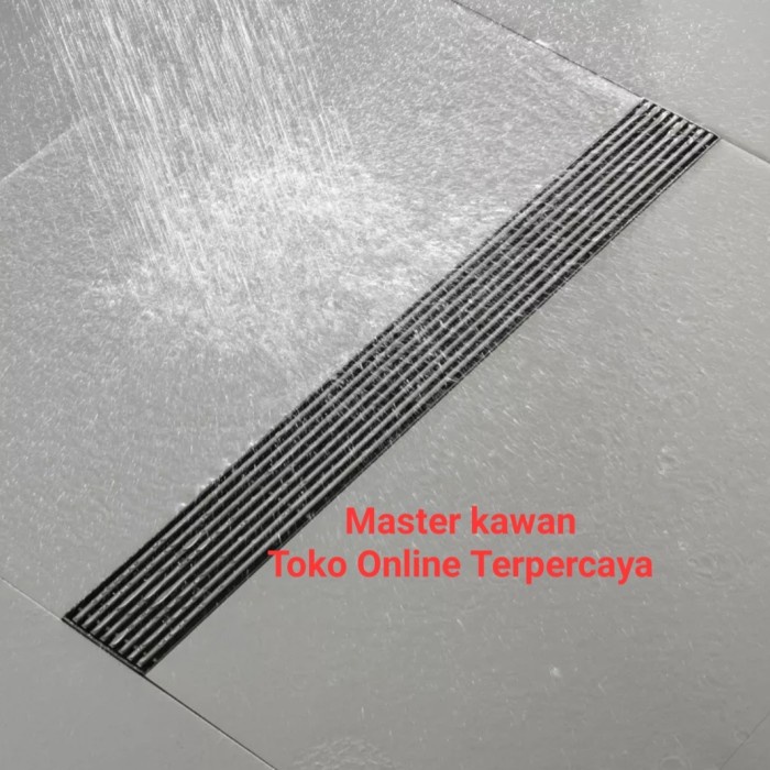 Hemat Floor Drain Stainless Abu-Abu Panjang 60 Cm /Floor Drain Panjang 60Cm