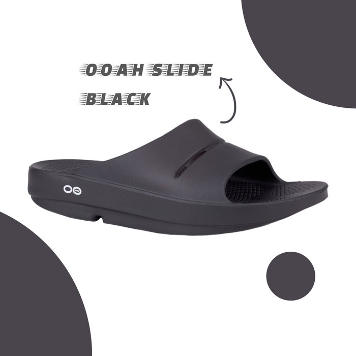 OOFOS Unisex Sandal Ooah Slide Black