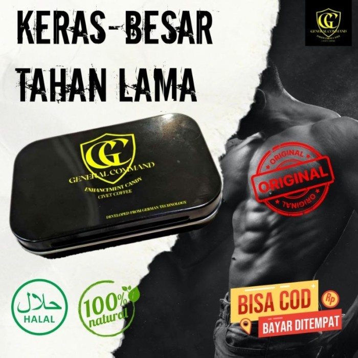 OBAT KUAT PRIA TAHAN LAMA Original Isi 4 - GENERAL COMMAND Berkualitas