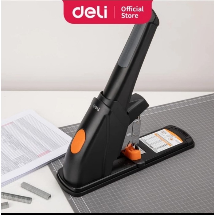 

cusss order] stapler hekter deli heavy duty kode E 0383 max 210 sheet ( 23/24) sangat ringan ( satu