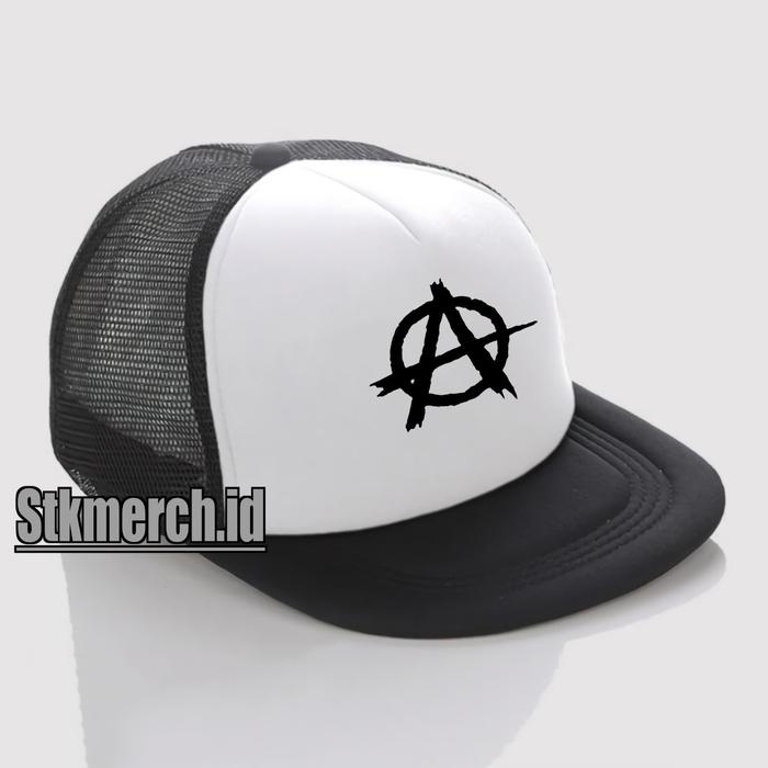 Cap- Topi Logo A - Punk / Topi Snapback Trucker / Snapback Hat Trucker / Topi Jaring