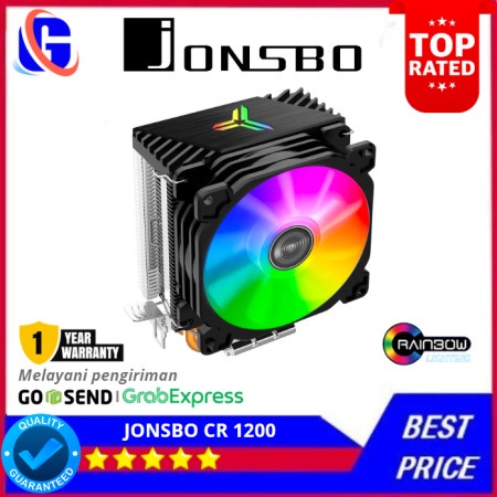 TERMURAH - JONSBO CR-1200 JONSBO CR1200 CPU COOLER / HSF COOLER RGB