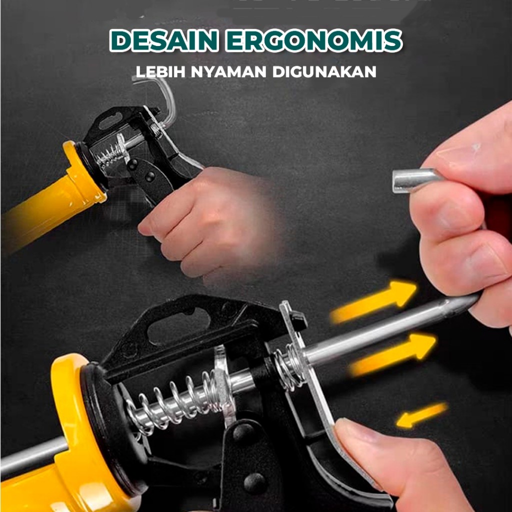 AYOOOLLARIZSS Alat Tembak Lem Sealant Lem Silikon Lem Kaca / Alat Tembak Lem Safety Bisa Untuk Lem