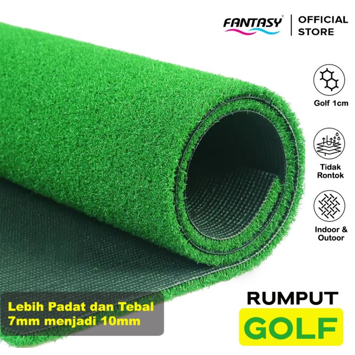 (Expert) Rumput Sintetis Meteran 10mm 1mx1m Rumput Sintetis Outdoor Indoor