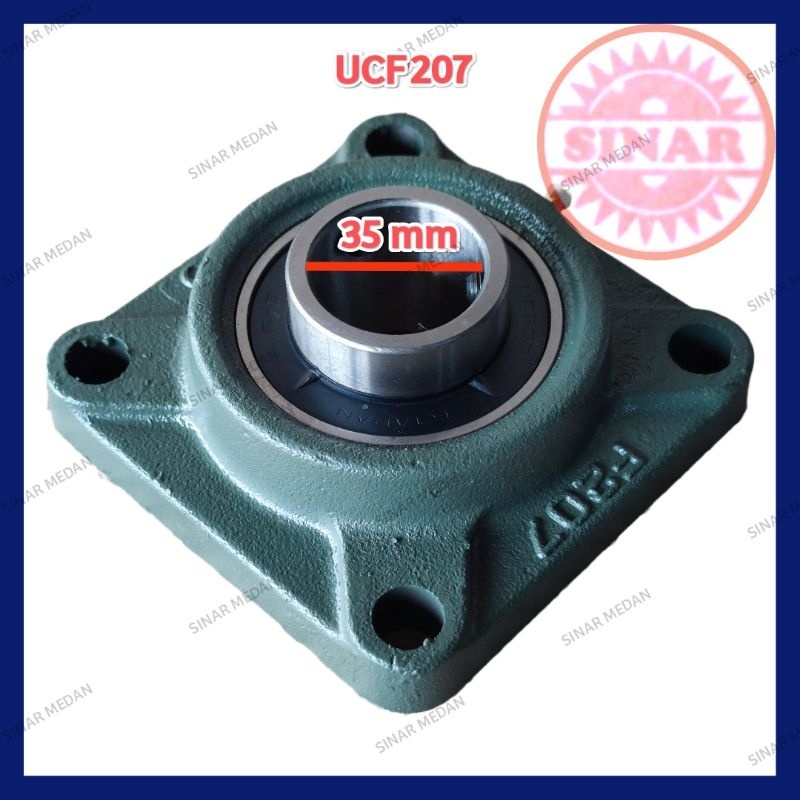 BEARING UCF 207 PILLOW BLOCK UCF207 35 MM LAHAR DUDUK UCF207-20 32 MM 1 PC