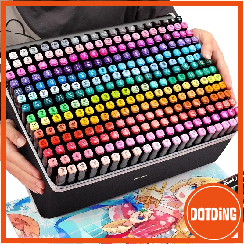 

[COD] Spidol 24/36/48/60/80/120/168 Warna Warni Set Marker Pena spidol minyak alkohol Paint Draw
