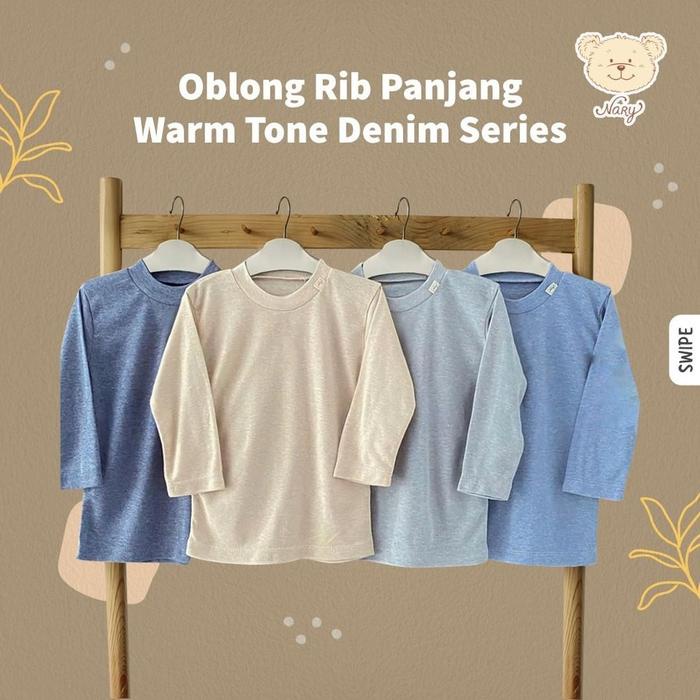 Litture- Nary oblong Tipis Tangan Panjang Denim Series