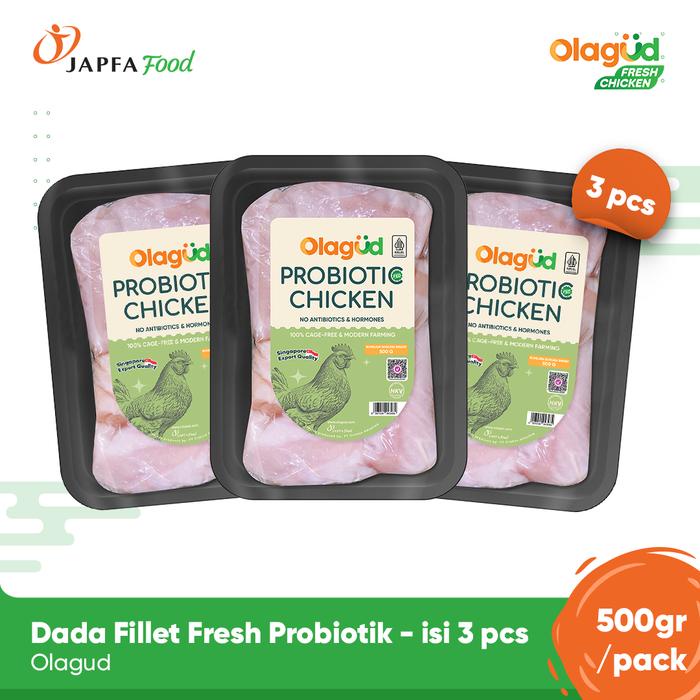 

Olagud Bundling Hemat Dada Ayam Fillet Fresh Probiotik 500 Gr - Isi 3 Pcs