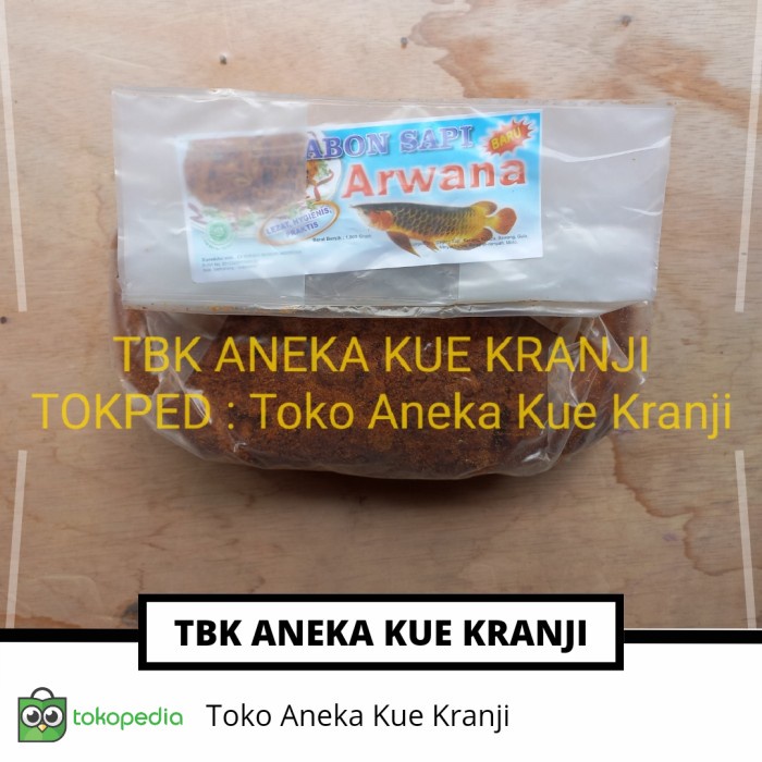 

Kuliner.Kita Abon Sapi Kw 1 Cap Arwana Per 1 Kg