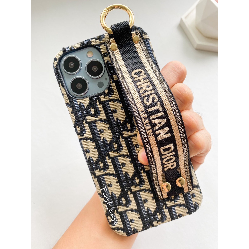FH43 Fabric Grip Stand Holder Case for iPhone 7 8 7+ 8+ X XS XR Max 11 12 13 14 Pro Max 14+ 14Plus