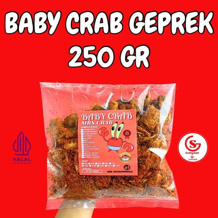 

Kuliner.Kita Baby Crab Sambal Pedas Daun Jeruk 250Gr Keripik Hasil Laut Aroma Khas Amis Camilan Food