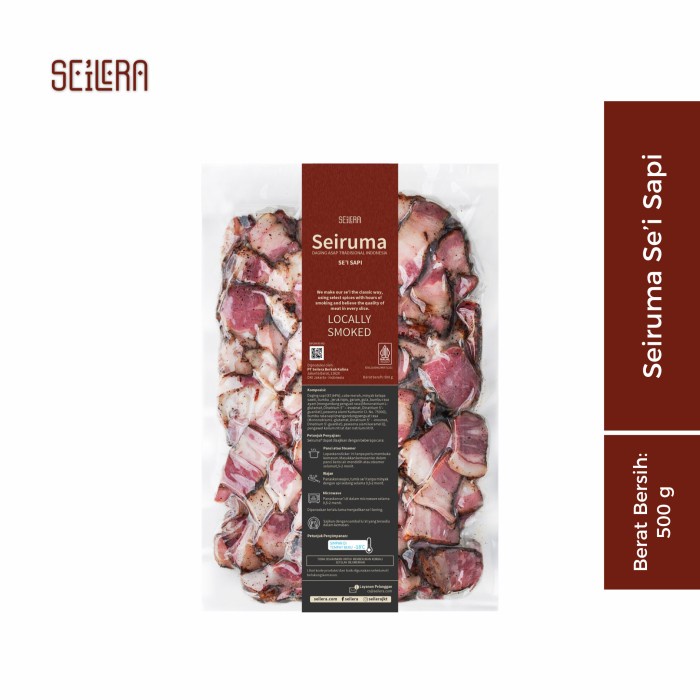 

Seiruma - Sei Sapi / Daging Asap (500 Gr) + Sambal Lu'At