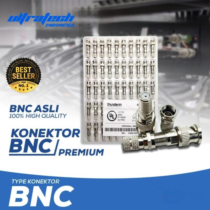 BNC DRAT TAIWAN THUNDERIN Preum Grade A+ Buat Semua CCTV ( 50pcs )