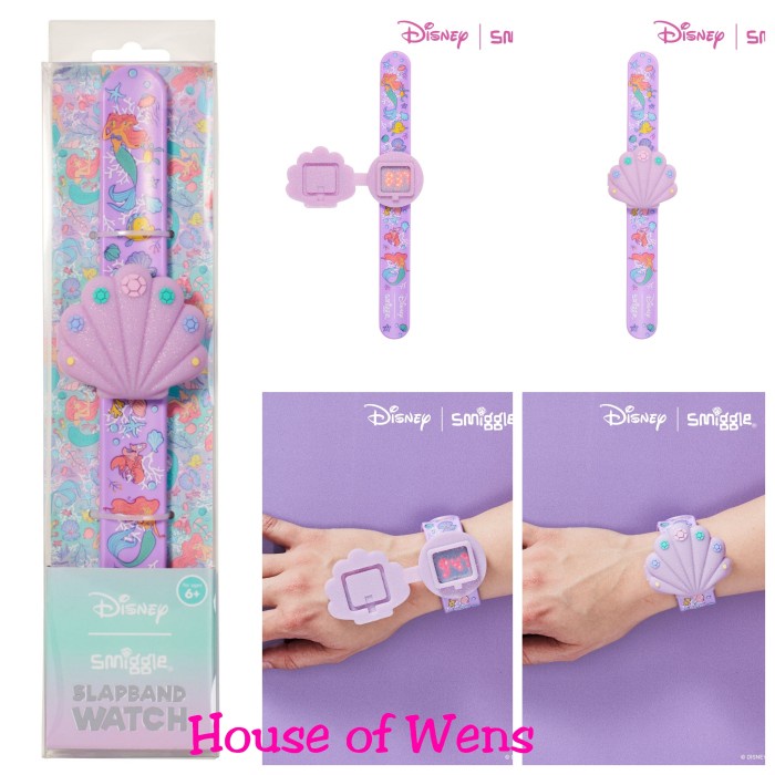 SMIGGLE DISNEY PRINCESS SLAPBAND WATCH ORIGINAL - JAM TANGAN ANAK