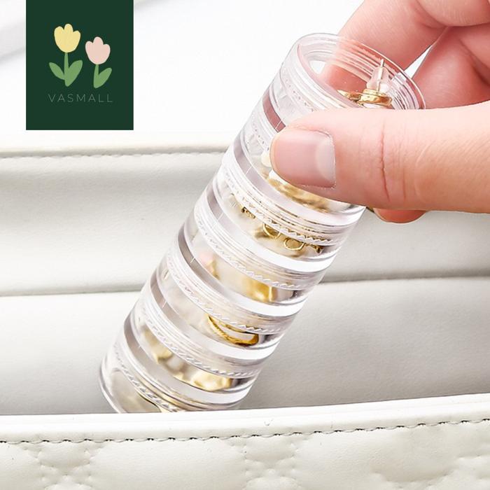 

LIMITED EDITION VASMALL - TEMPAT PENYIMPANAN PERHIASAN 5 TINGKAT KOTAK PERHIASAN ORGANIZER AKSESORIS