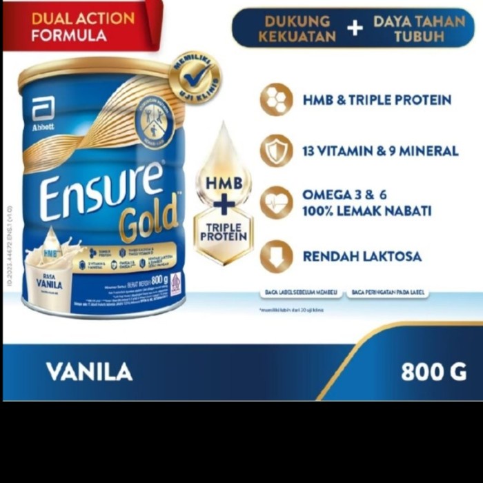 

Terlaris- Susu Ensure Gold Rasa Vanila 850G