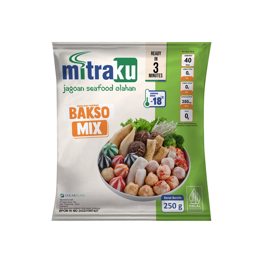 

Mitraku Bakso Aneka Mix 250 gram