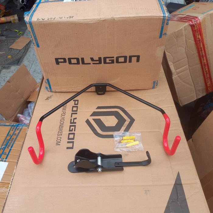 Murah.. Bike Wall Hanger Polygon Gantungan Sepeda Dinding Premium Mtb Roadbike