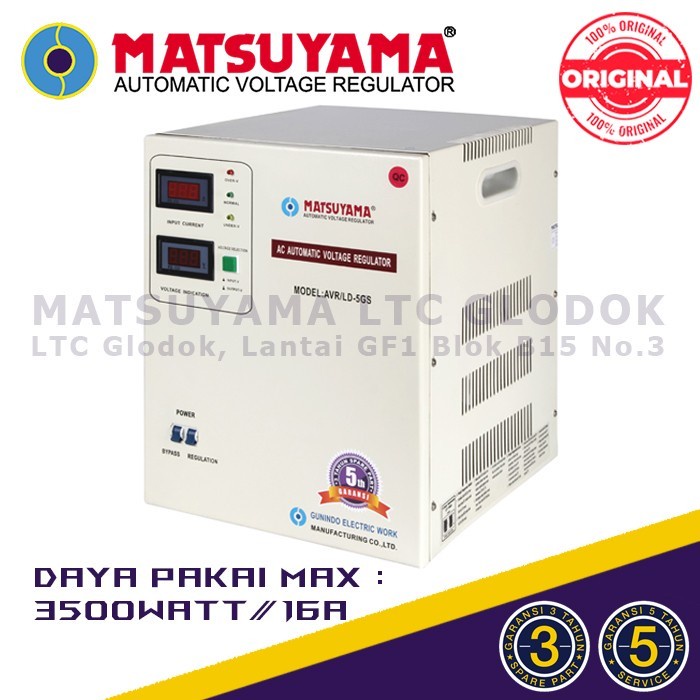 [Expert] Stabilizer Listrik Stavolt Voltage Regulator MATSUYAMA 5000 Watt