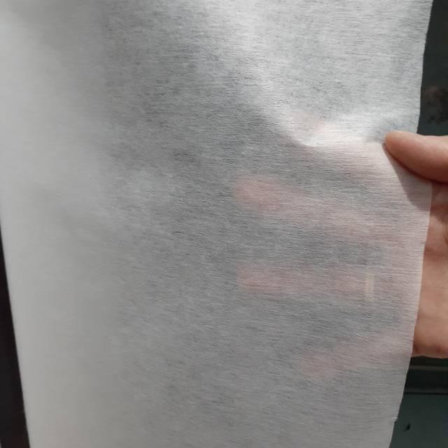 BERKUALITAS Viselin 2000F Tangerine Vislin Fusible Interlining Kain Keras Fislin