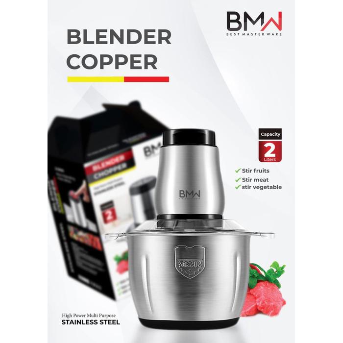 B_SERII MEAT GRINDER STAINLESS 2 LT - BLENDER CAPSULE CUTTER - GILINGAN DAGING
