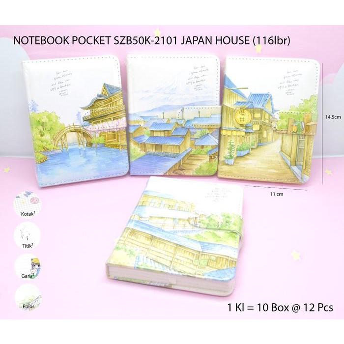

------] notesbook 116 pocket titik garis kotak 1 buku szb50K kecil 14.5x11 cm