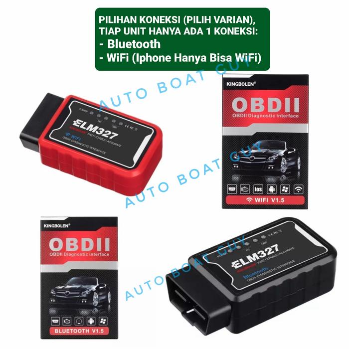 Kingboleen Obd2 Elm327 Bluetooth Wifi Scanner Mobil Untuk Eck Engine