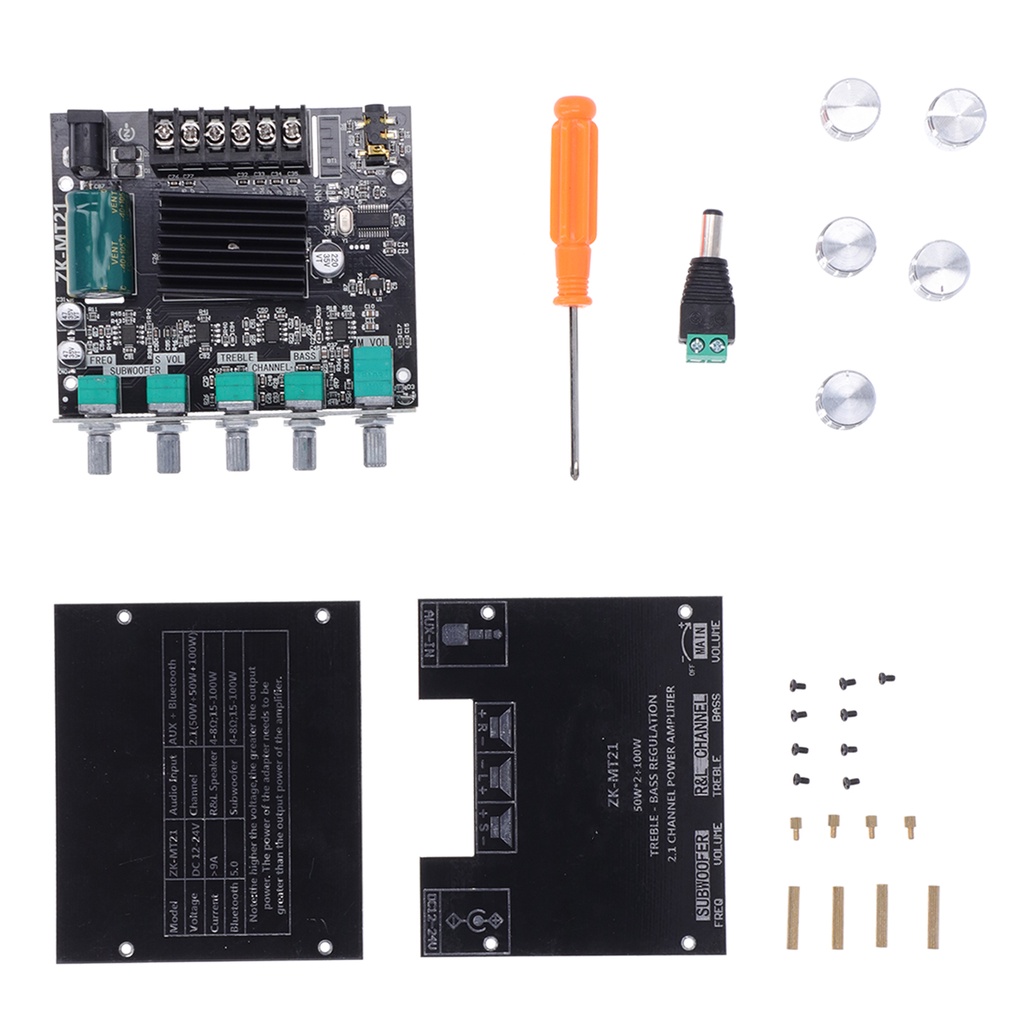 Digital Power Amplifier Module 2.1 Bass High Power Left Right Channels Power Amplifier Board Box Dig