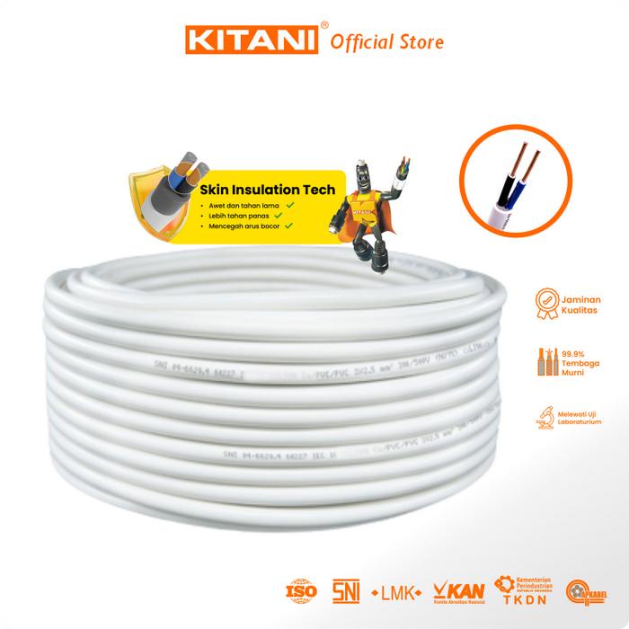 Kitani - Nym 2X1.5 Mm - 10 Meter - Kabel Tembaga Kawat