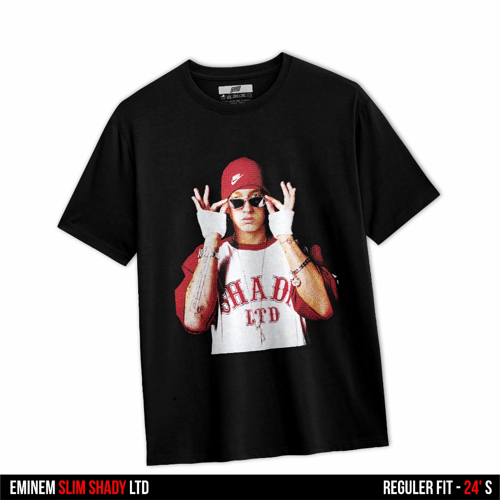 BEST SHIROAPPAREL T-Shirt | Kaos Band | SLIM SHADY LTD Pria Wanita Premium Cotton Combed 24s