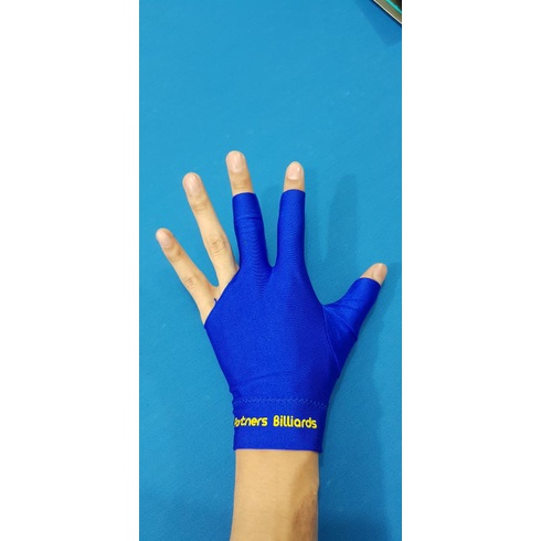 Terlaris Glove Billiard Partners - Blue Billiard Glove SALE
