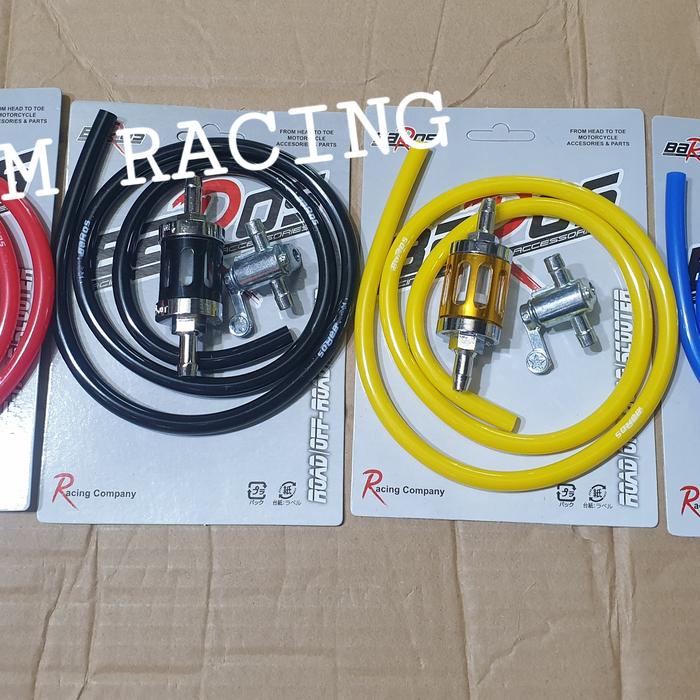 Selang Bensin Baros Kran bensin Filter Saring Bensin Paketan Motor Uni