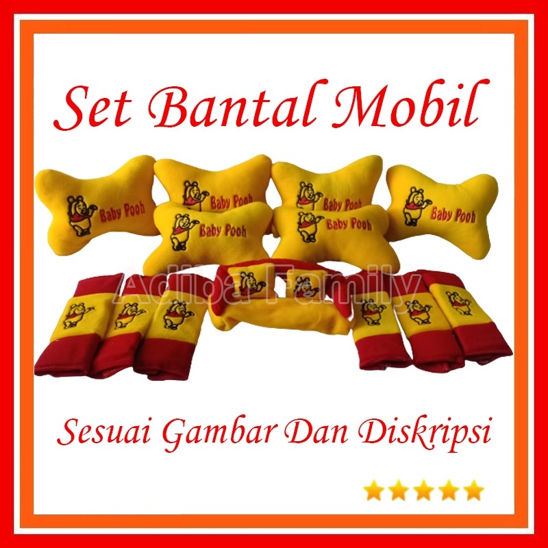 Bantal Mobil 13in1 Set Karakter Lucu- Bantal Set Mobil karakter - Set bantal mobil karakter - bantal
