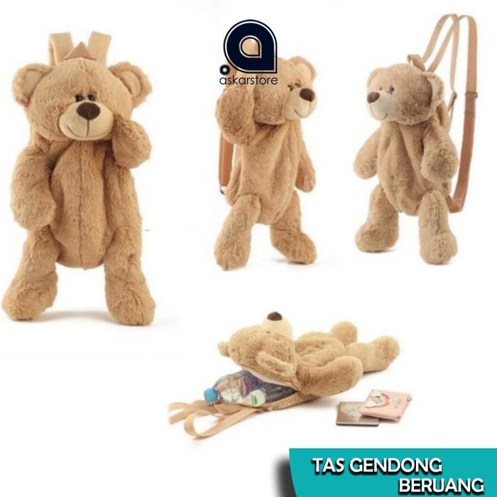 Cilgirl- Tas boneka beruang anak lucu - tas ransel boneka anak korea Fashion
