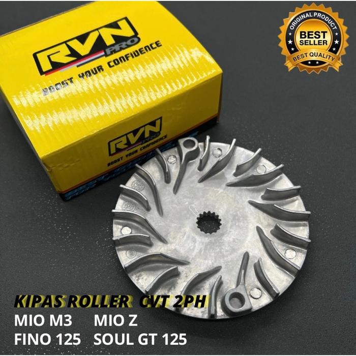 RUMAH ROLLER ROLER ASSY KOMPLIT + KIPAS CVT MIO M3 FINO 125 SOUL GT 125 X RIDE 125 ORIGINAL RVN