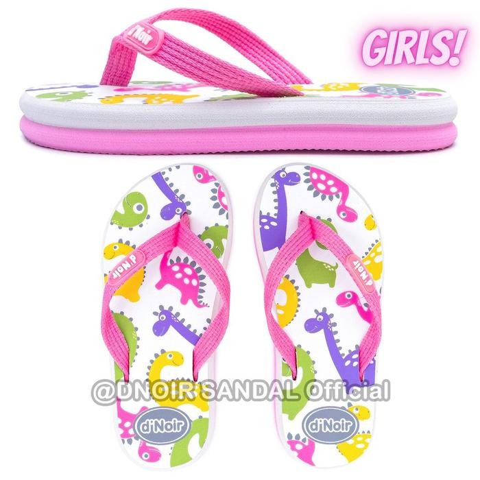 Chibella-DNOIR Sandal Jepit Anak Laki Laki & Perempuan DINO size 25 - 36 Fashion