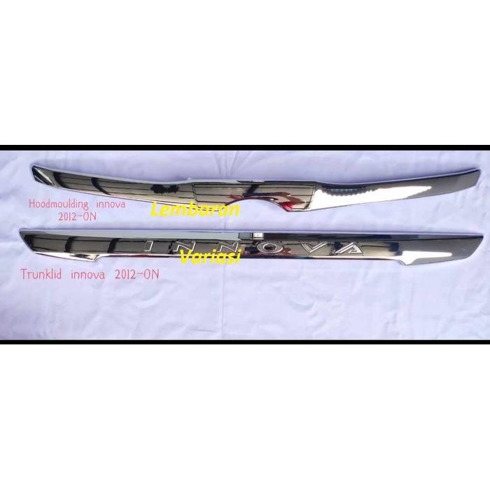 Paket Hood Molding Trunk Lid Innova 2012 - 2013