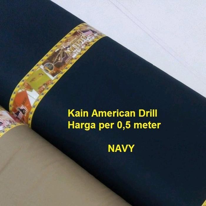 SALE Bahan kain celana pria dan wanita kain american drill hitam navy kheki putih bahan tebal