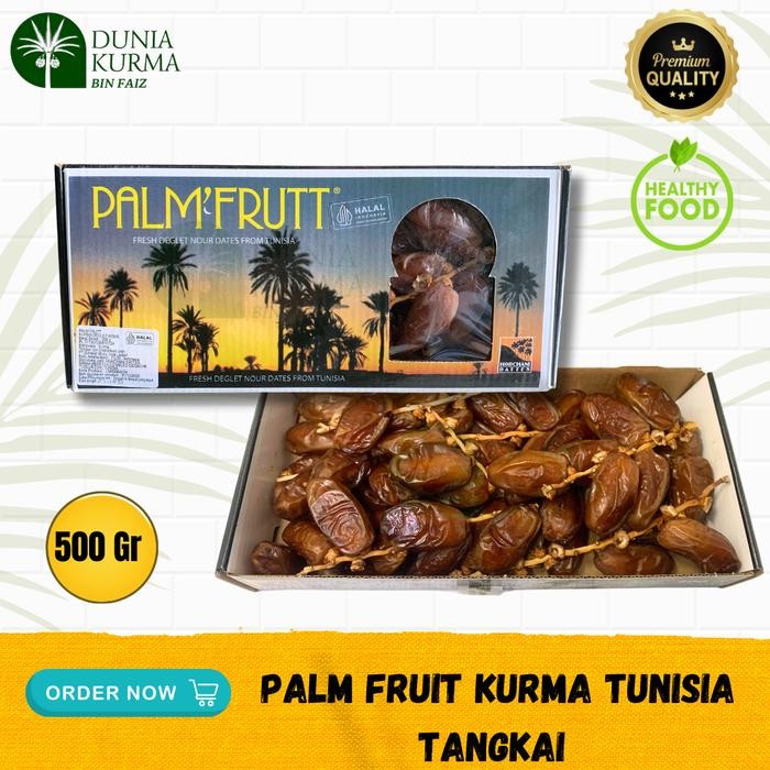 

BisaInstan- Kurma Tunisia Tangkai PalmFrutt / PalmFruit 500GR ORIGINAL