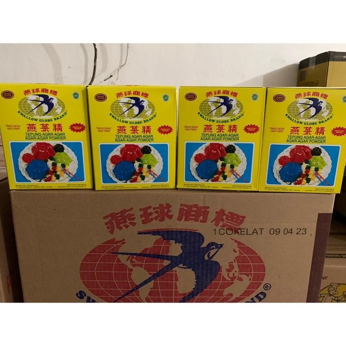 

BisaInstan- Agar Agar Swallow Coklat 1 Box isi 12 Sachet