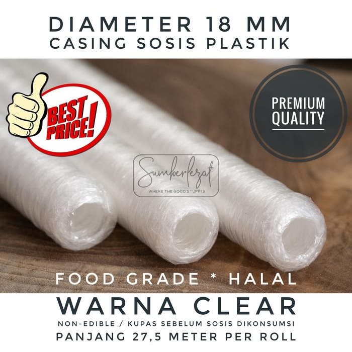 

Kirim,HariYgSama- CASING / KULIT SOSIS POLYAMIDE 18mm