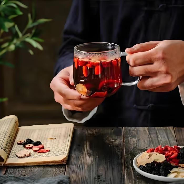 

Terlaris- 2025 Teh Lima Harta Ginseng Organik Alami Air Red