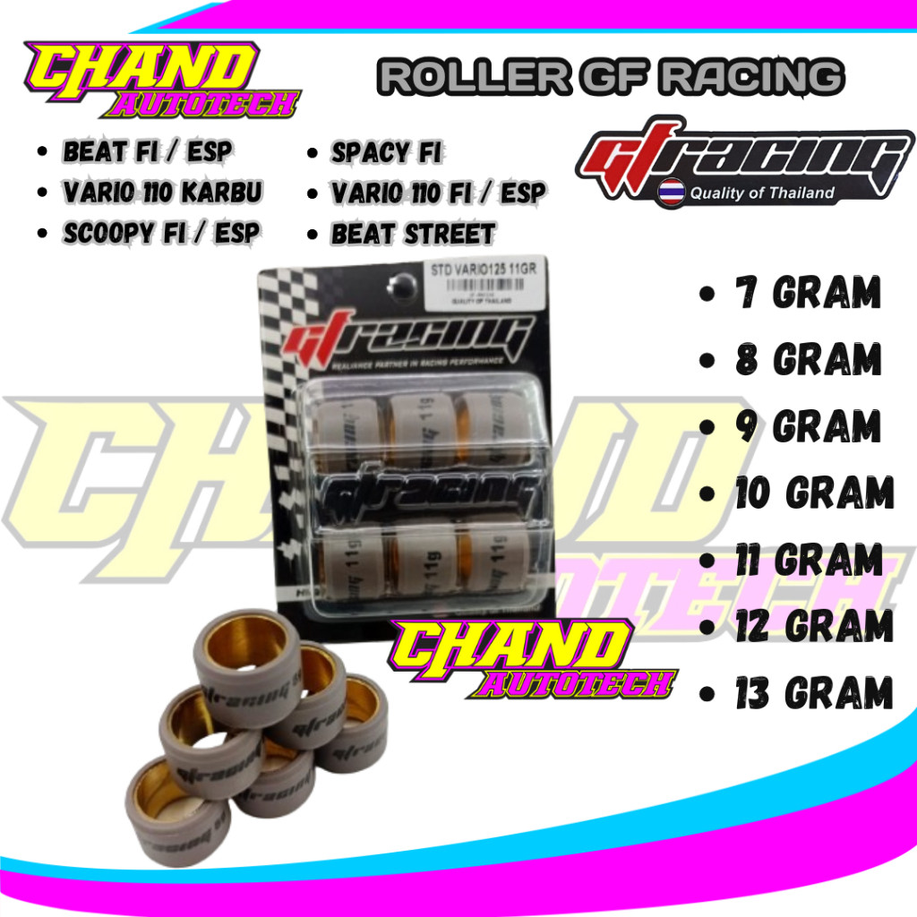 Roller GF Racing Beat Fi Esp Vario 110 Scoopy fi Beat Fi Esp 2013-2019 Racing Roller Ruler Gf Racing
