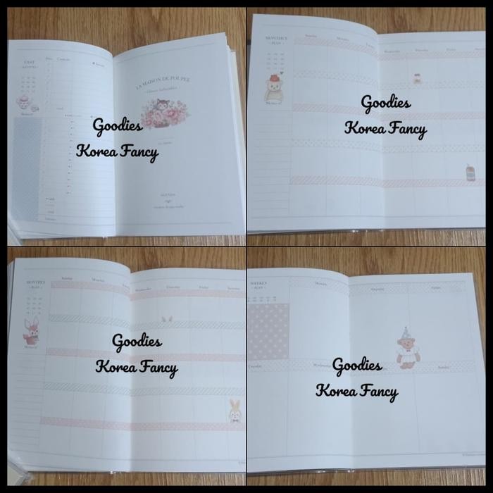 

WEEKLY DIARY SCHEDULE MARON LA MAISON DE POUPEE