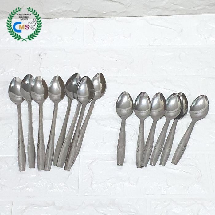 

Sendok teh/kopi sendok es stainless Sayur spork sudu *