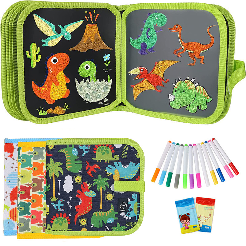 

Kid Erase Painting Book Draw And Paint Book For Children Coloring Doodle Book Watercolor Toddler