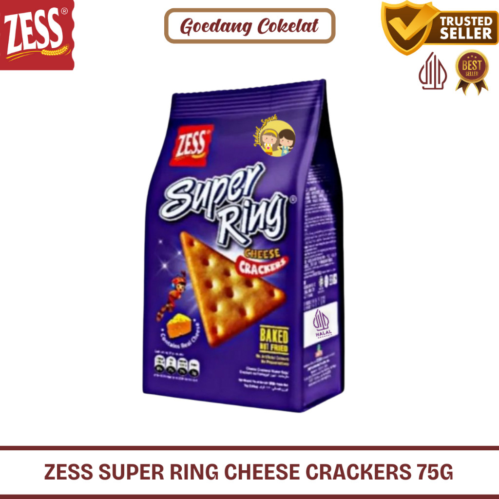 

Zess Super Ring Cheese Crackers Cracker Keju Snack Malaysia 75g
