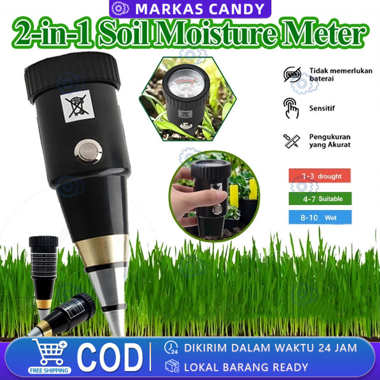 

Alat Penggukur Tanah 2 in 1 Pen Type PH Meter S Analyzer Tester Meter