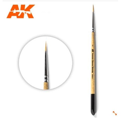

ready stok ak premium siberian kolinsky brush 1 aksk-1 - ak brush model kit original